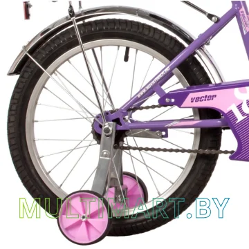 Детский велосипед Novatrack Vector 183VECTOR.LC22 (фиолетовый, 2022) картинка 4